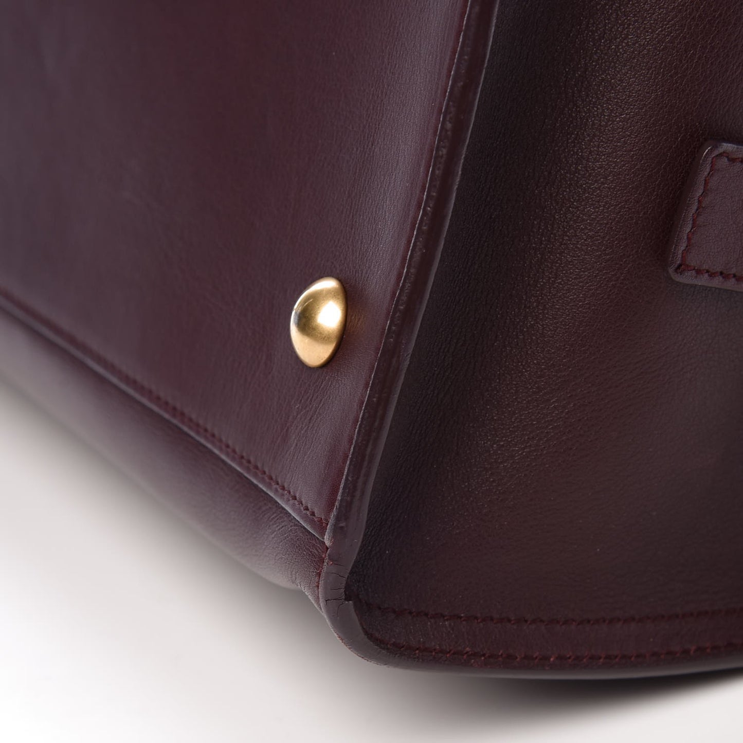 Calfskin Small Classic Y Cabas Bordeaux