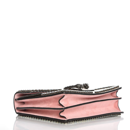 Gucci GG Supreme Monogram Suede Crystal Medium Dionysus Shoulder Bag Beige Ebony Light Peonia 5 of 8