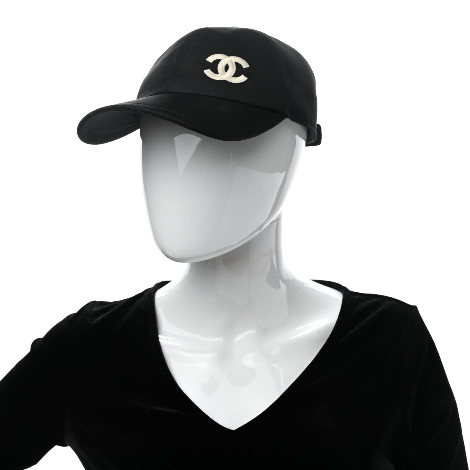 Chanel Cotton CC Cap Hat Black 2 of 9