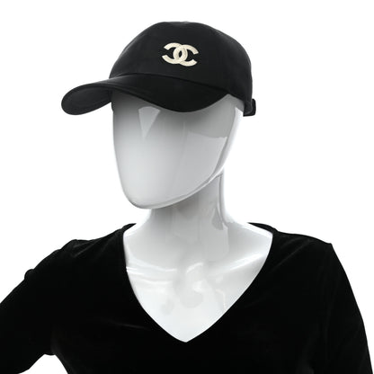 Chanel Cotton CC Cap Hat Black 2 of 9