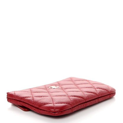 Chanel Caviar Quilted Small Cosmetic Case Red 4 of 7