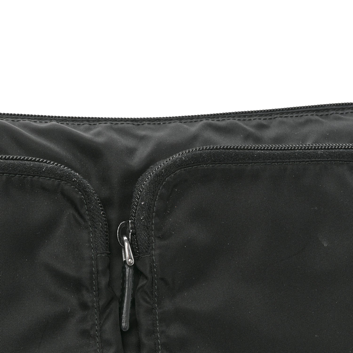 Prada Tessuto Nylon Saffiano Messenger Bag Black 10 of 10