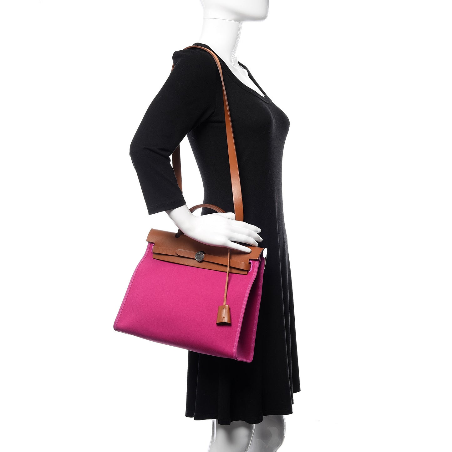 Vache Hunter Toile Herbag Zip 31 PM Magnolia Fauve