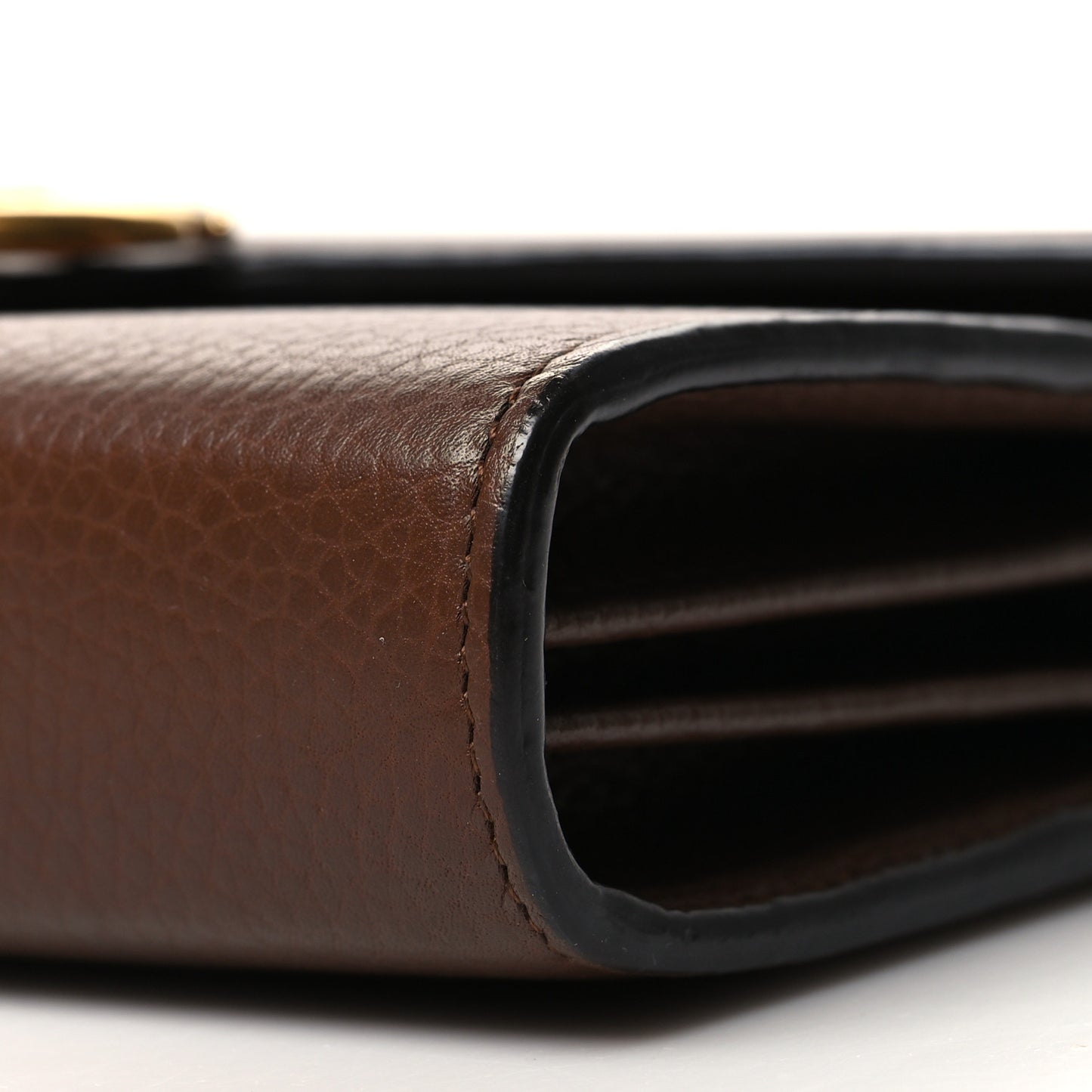 Cellarius Calfskin GG Marmont Chain Wallet Nut Brown