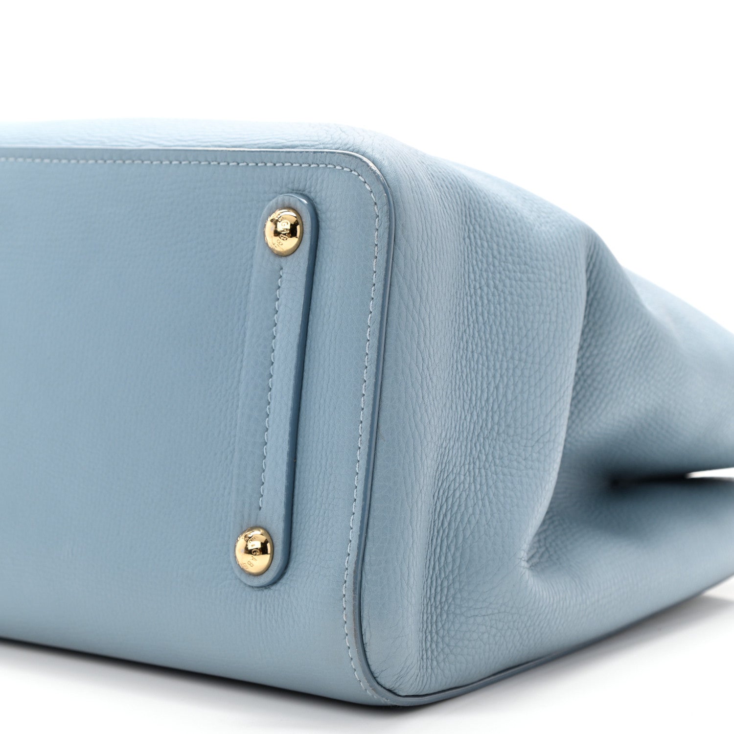 Dolce & Gabbana Textured Calfskin Clara Tote Light Blue 10 of 11
