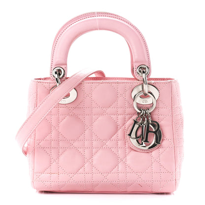 Christian Dior Lambskin Cannage Mini Lady Dior Rose Clair 2 of 27