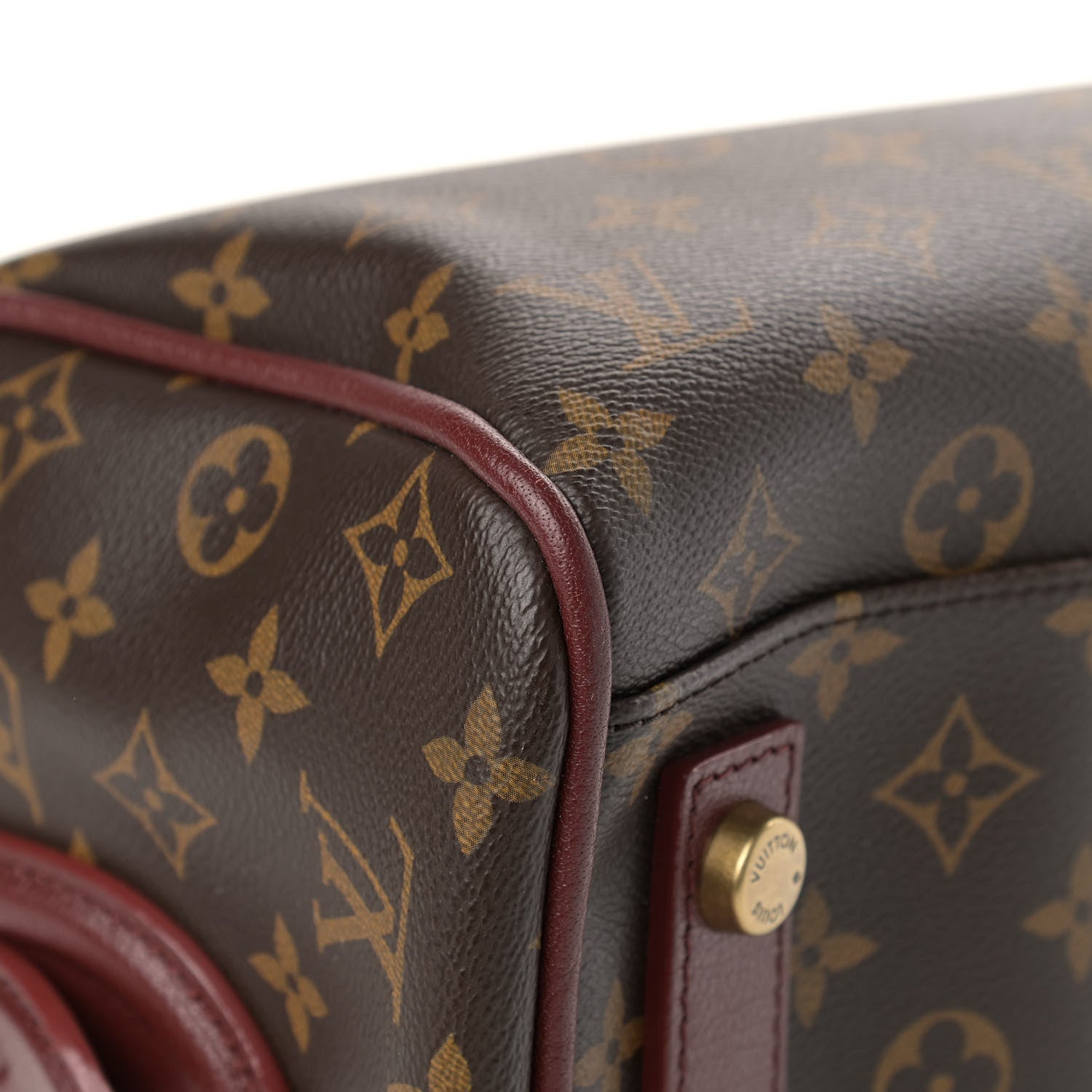 Louis Vuitton Monogram Golden Arrow Speedy Burgundy 9 of 16