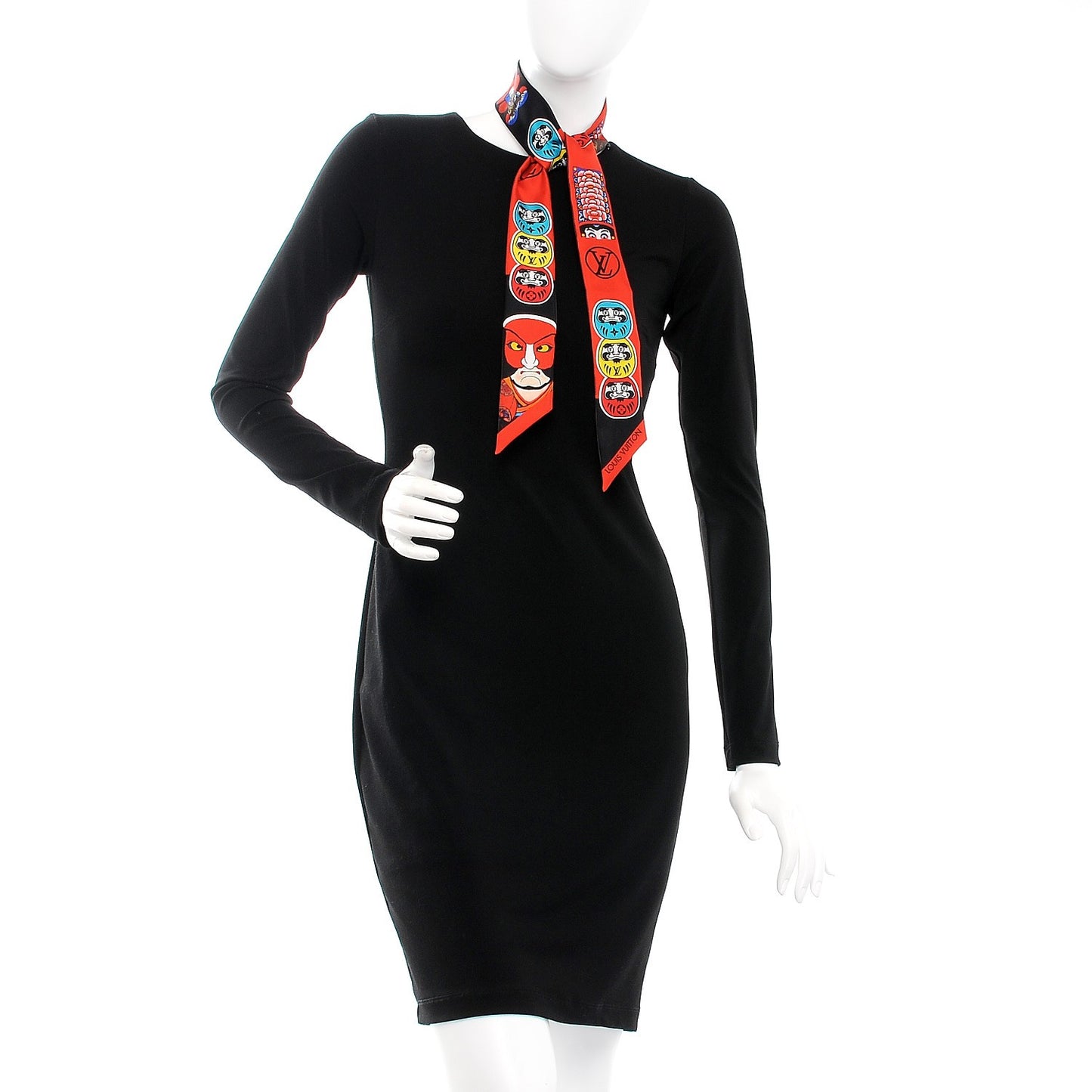 Silk Monogram Kabuki Stickers BB Bandeau Black