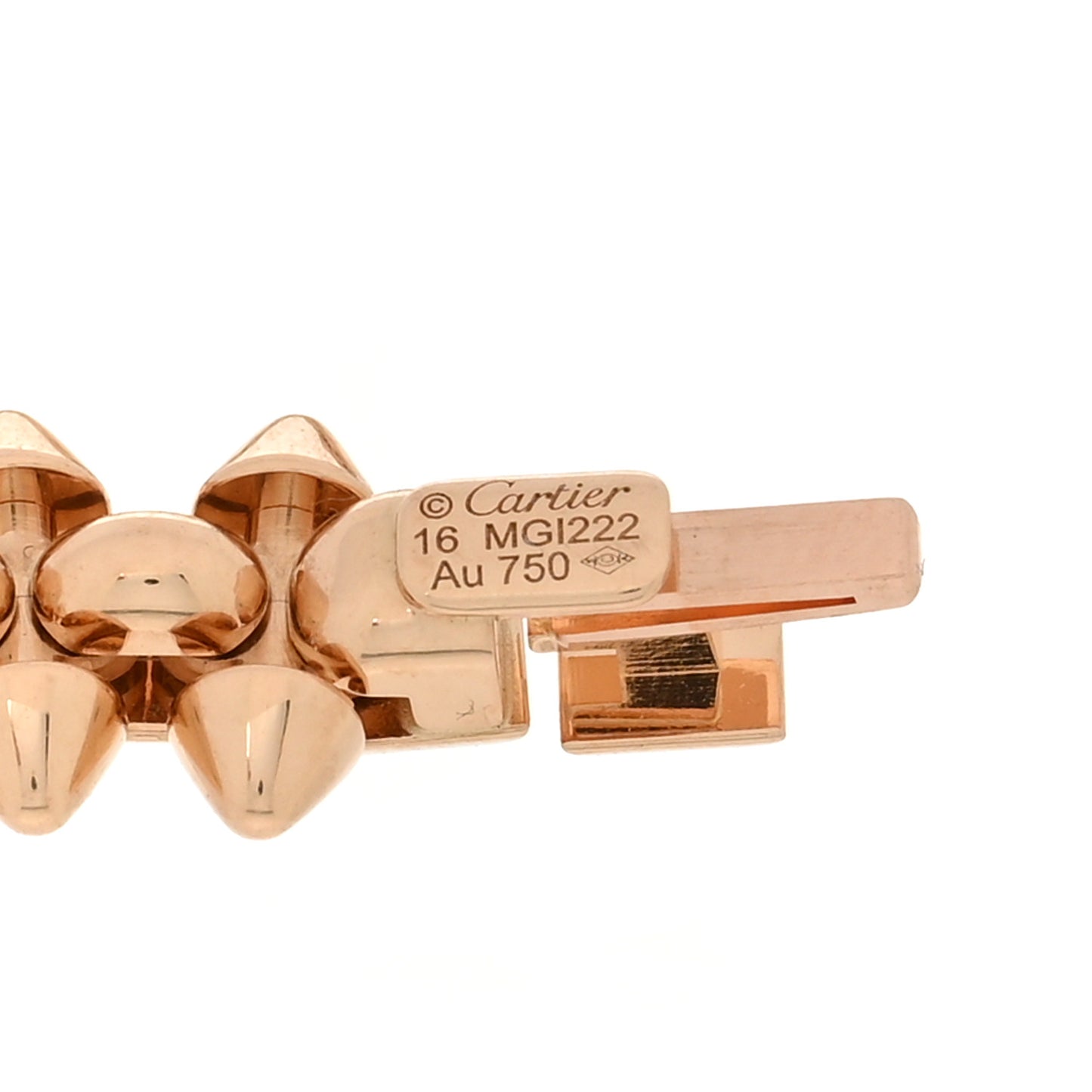 18K Pink Gold MM Clash De Cartier Flexible Bracelet 16