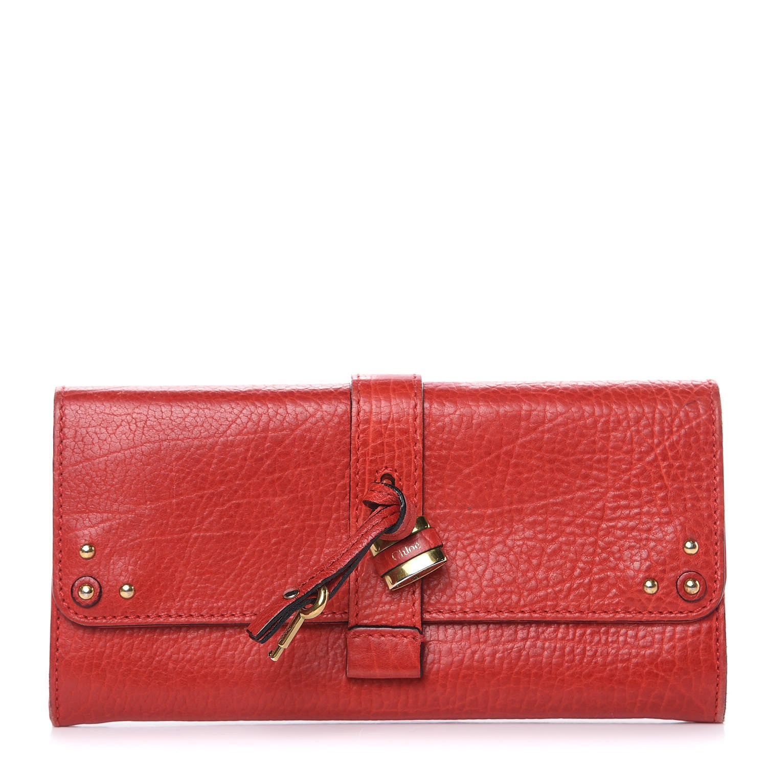 Chloe Calfskin Aurore Wallet Holly Berry 1 of 13
