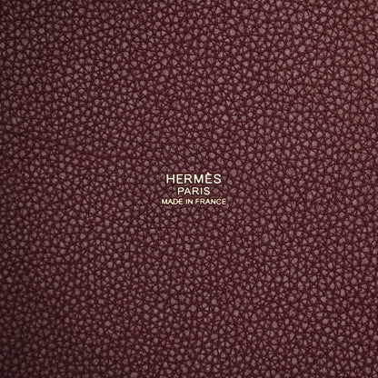 Hermes Taurillon Clemence Picotin Lock 22 MM Rouge Sellier 6 of 10