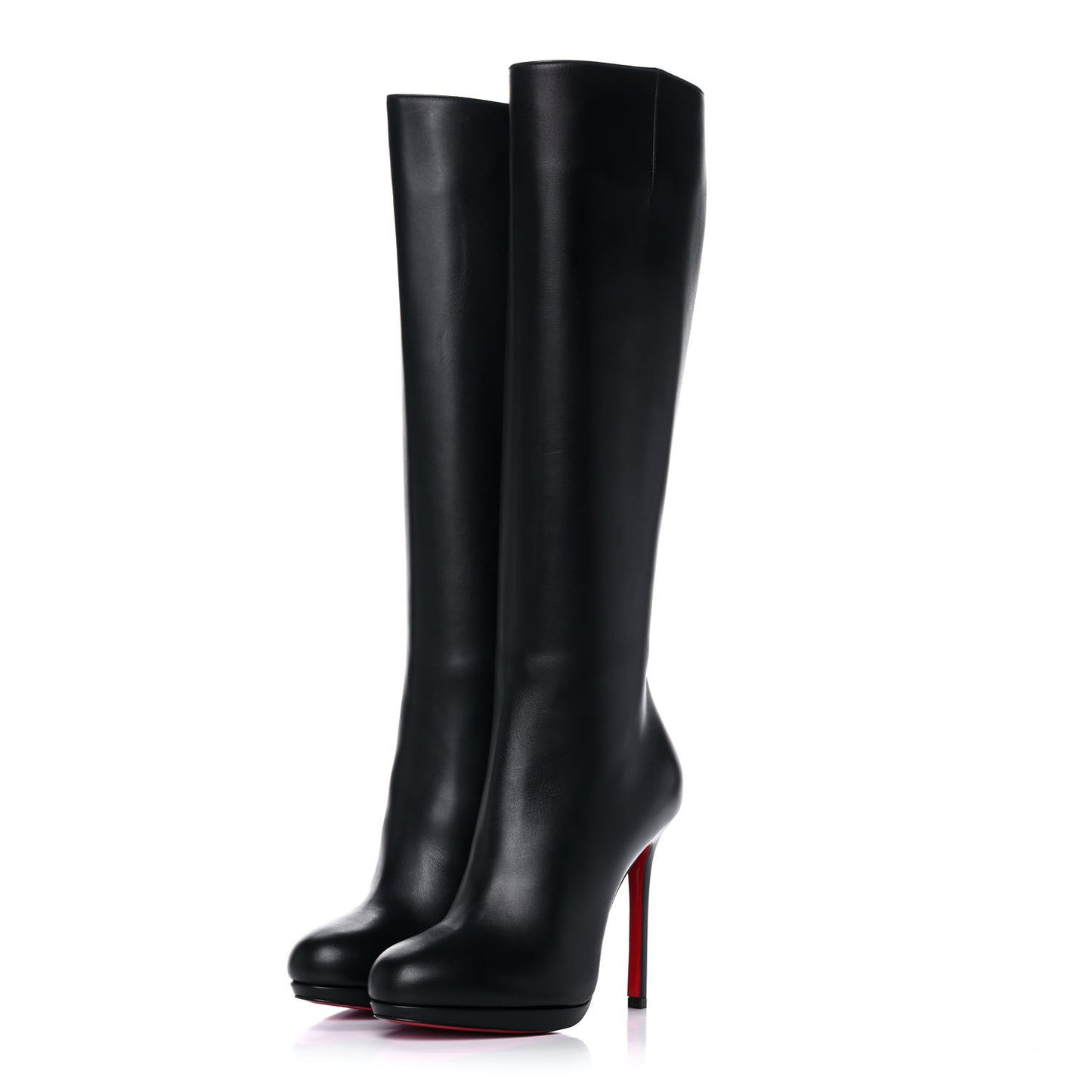 Calfskin Botalli 120 Tall Boots 36.5 Black