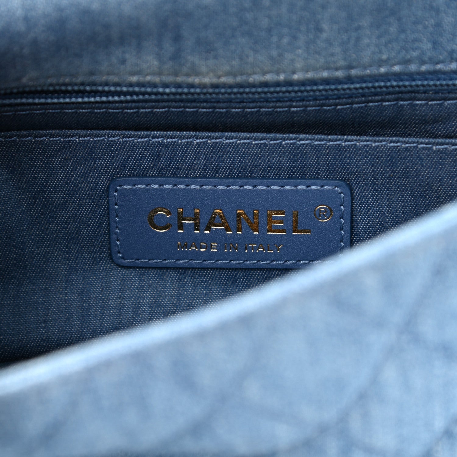 Chanel Denim Quilted Mini Pearl Crush Rectangular Flap Blue 6 of 10