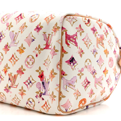 Louis Vuitton Watercolor Aquarelle Speedy 30 White 10 of 14