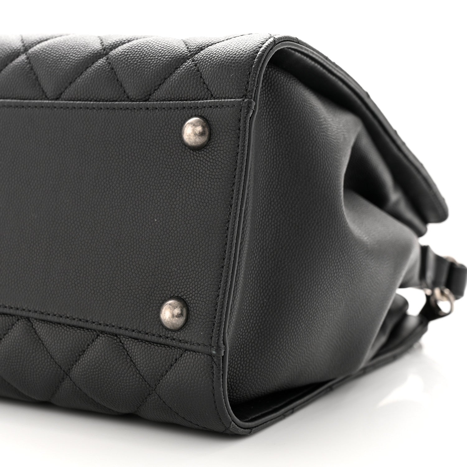 Chanel Caviar Quilted Medium CC Bucket Bag Black 10 of 11