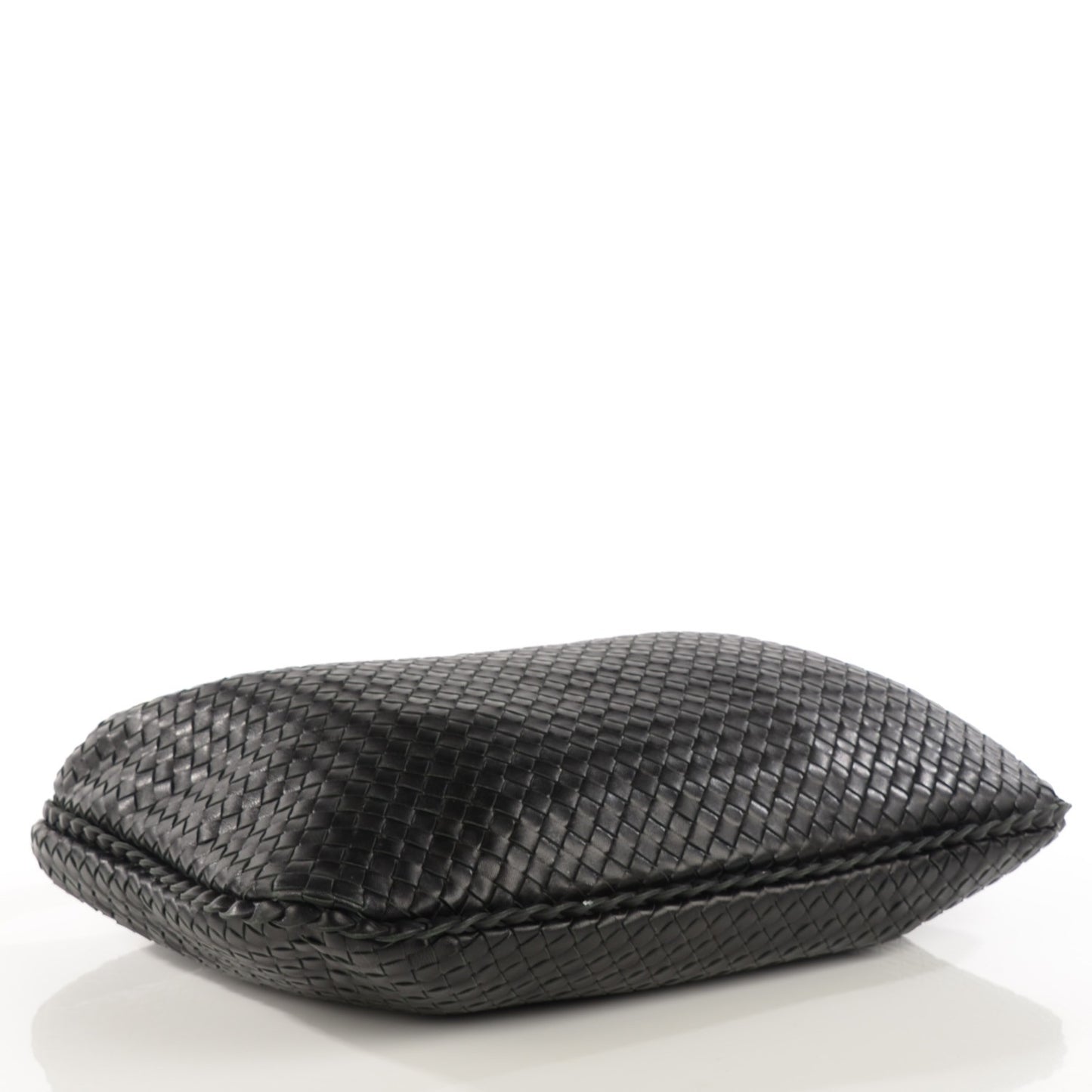 Nappa Intrecciato Large Veneta Hobo Nero Black