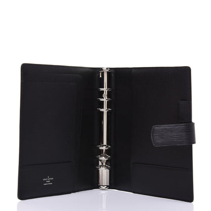 Louis Vuitton Epi Large Ring Agenda Cover Black 5 of 15