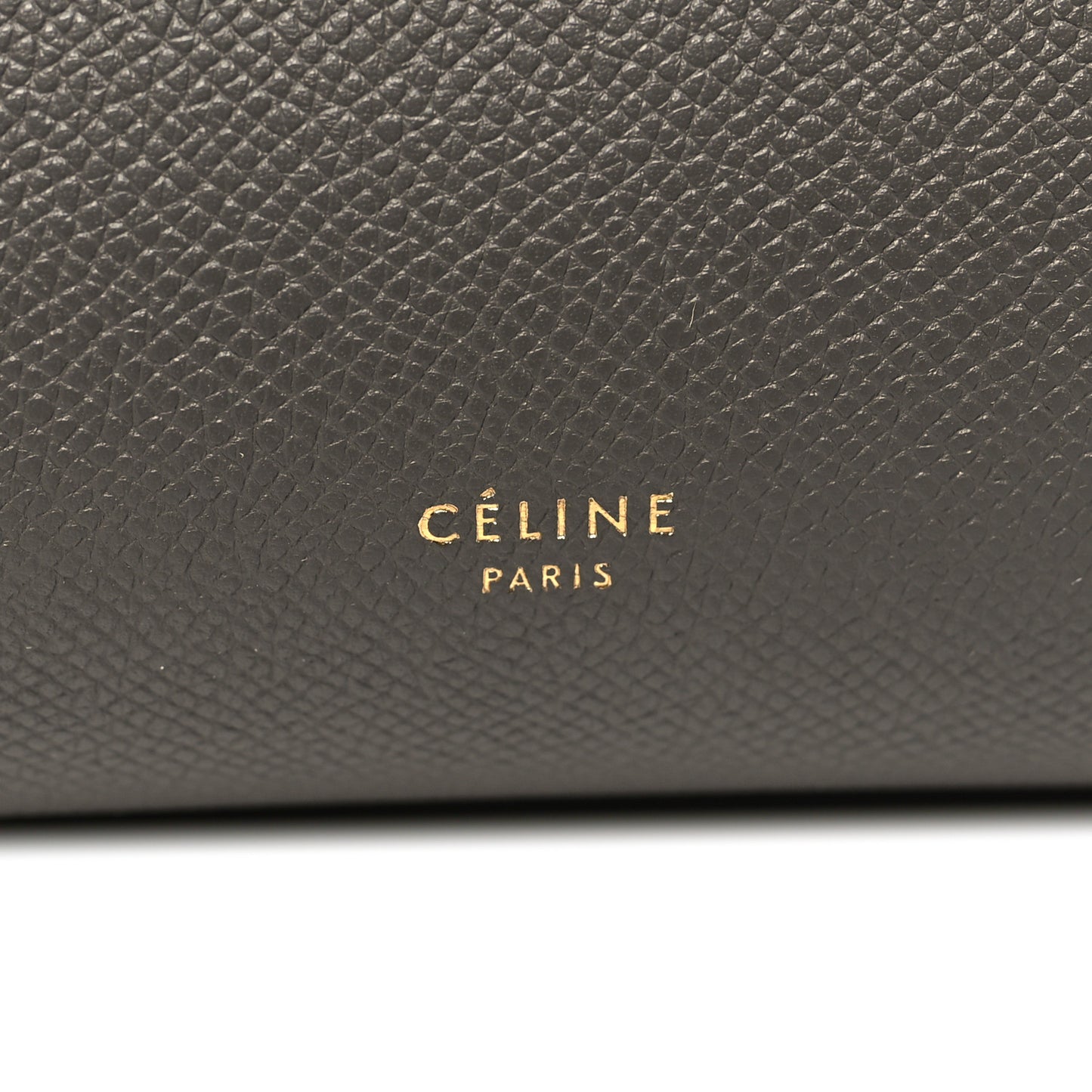 Grained Calfskin Mini Belt Bag Grey