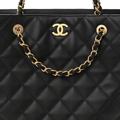 Chanel Calfskin Stitched Large Shopping Bag Black 8 of 12