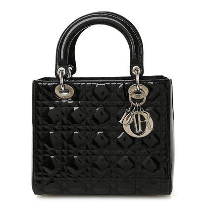 Christian Dior Patent Cannage Medium Lady Dior Black 1 of 10