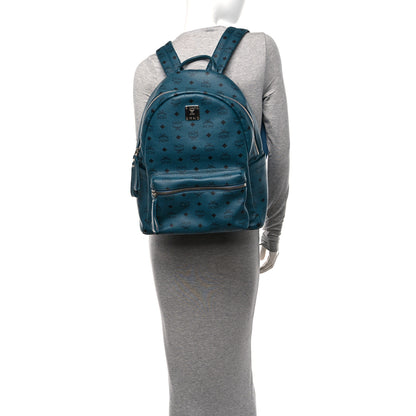 MCM Visetos Large Side Studs Stark Backpack Teal 2 of 10
