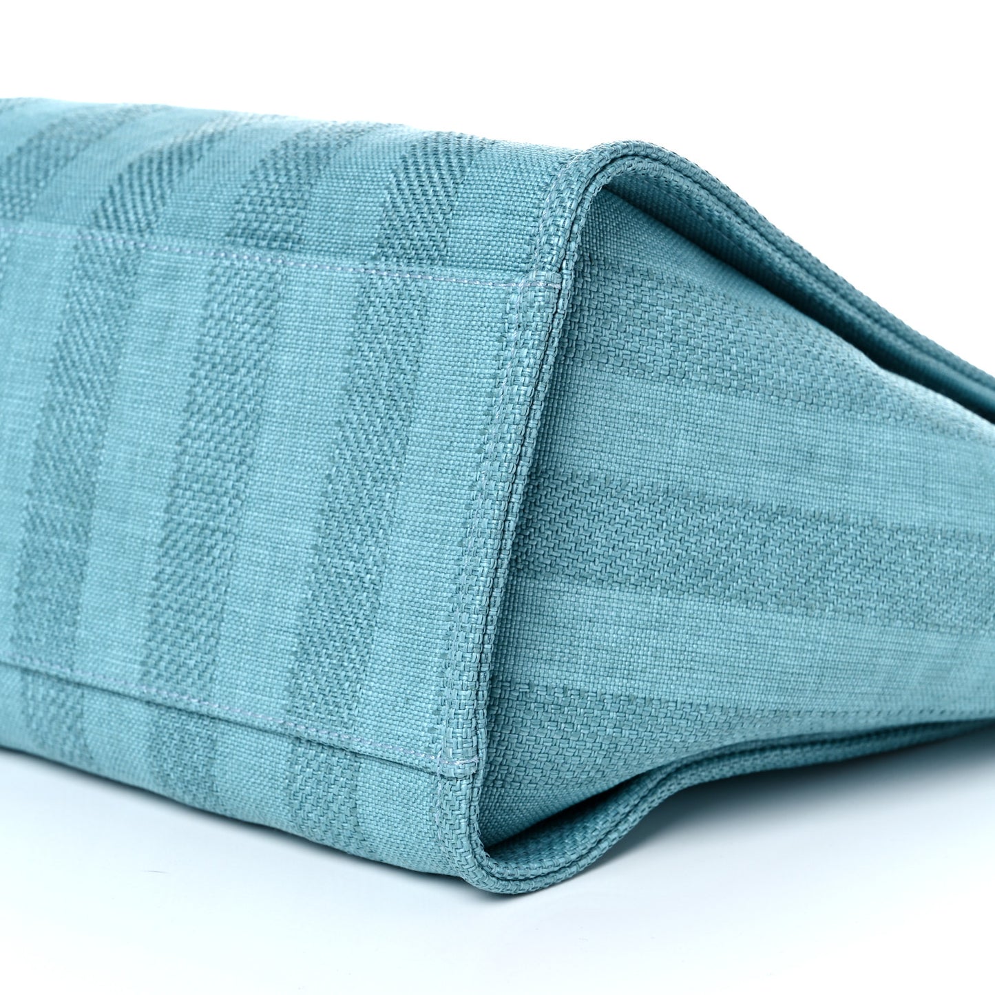 Mixed Fibers Striped Medium Deauville Tote Blue