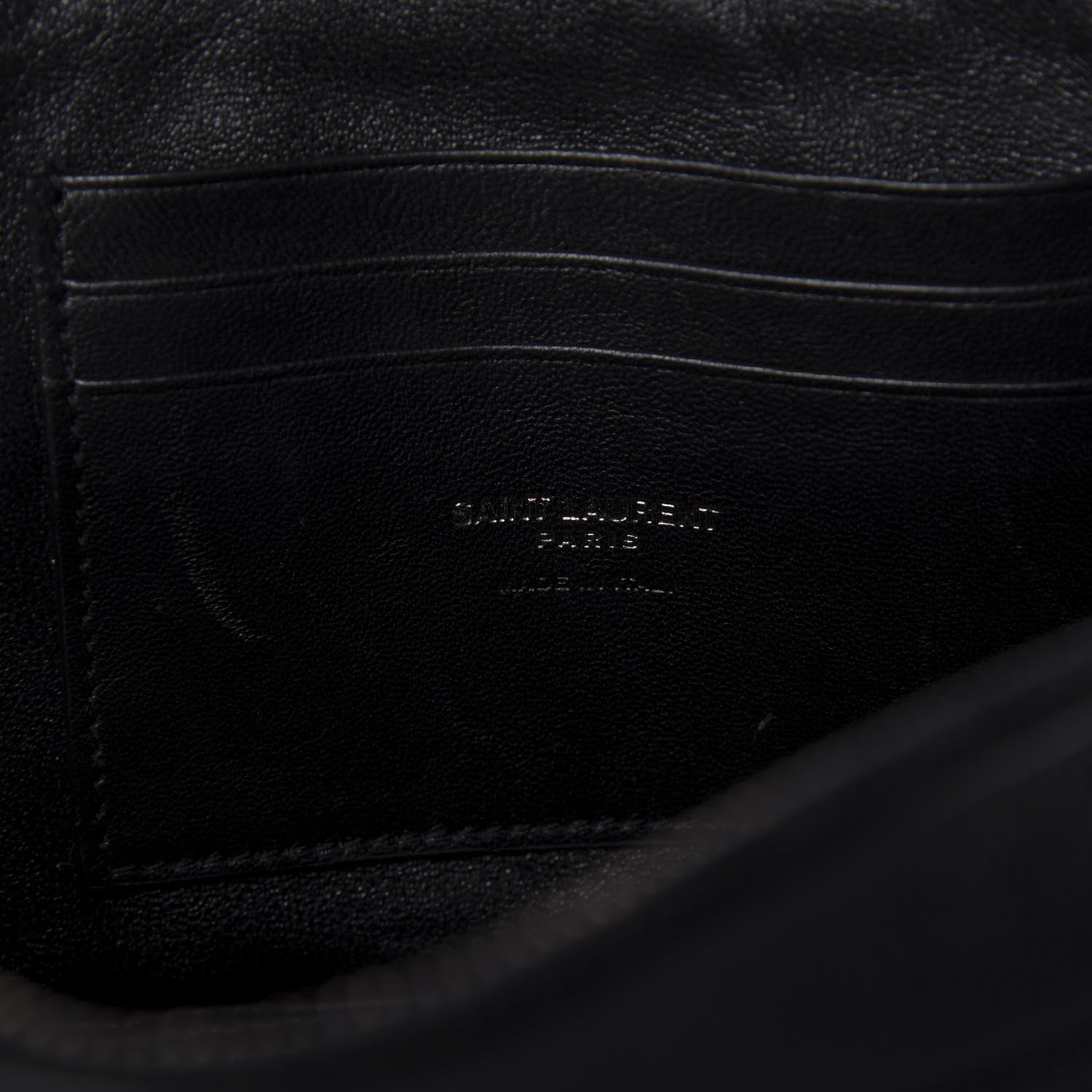 Saint Laurent Grain De Poudre Matelasse Monogram Mini Lou Camera Bag Black 8 of 9