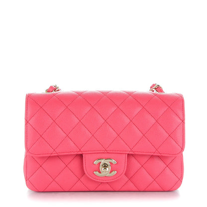 Chanel Caviar Quilted Mini Rectangular Flap Dark Pink 1 of 8