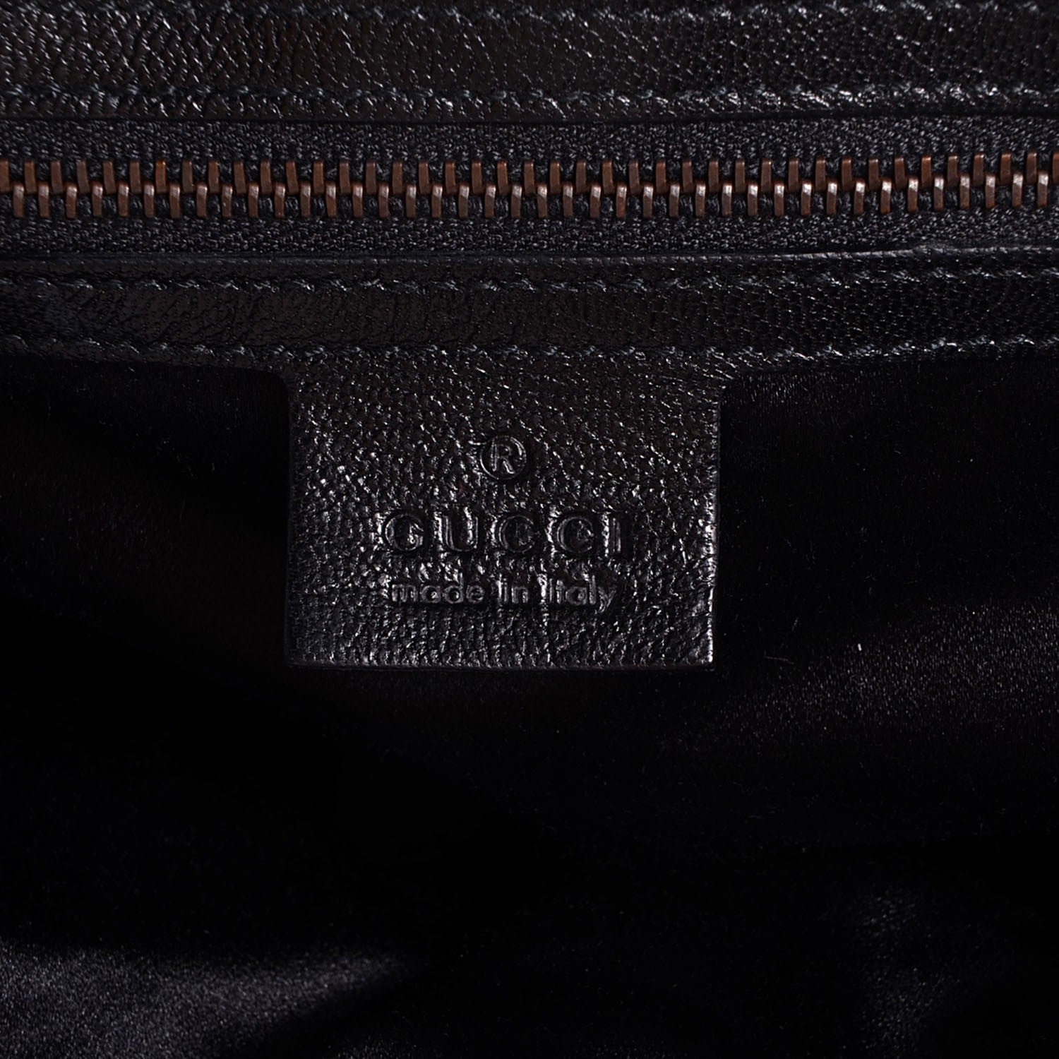 Gucci Leather Metal Bamboo Striped Tote Black 6 of 7