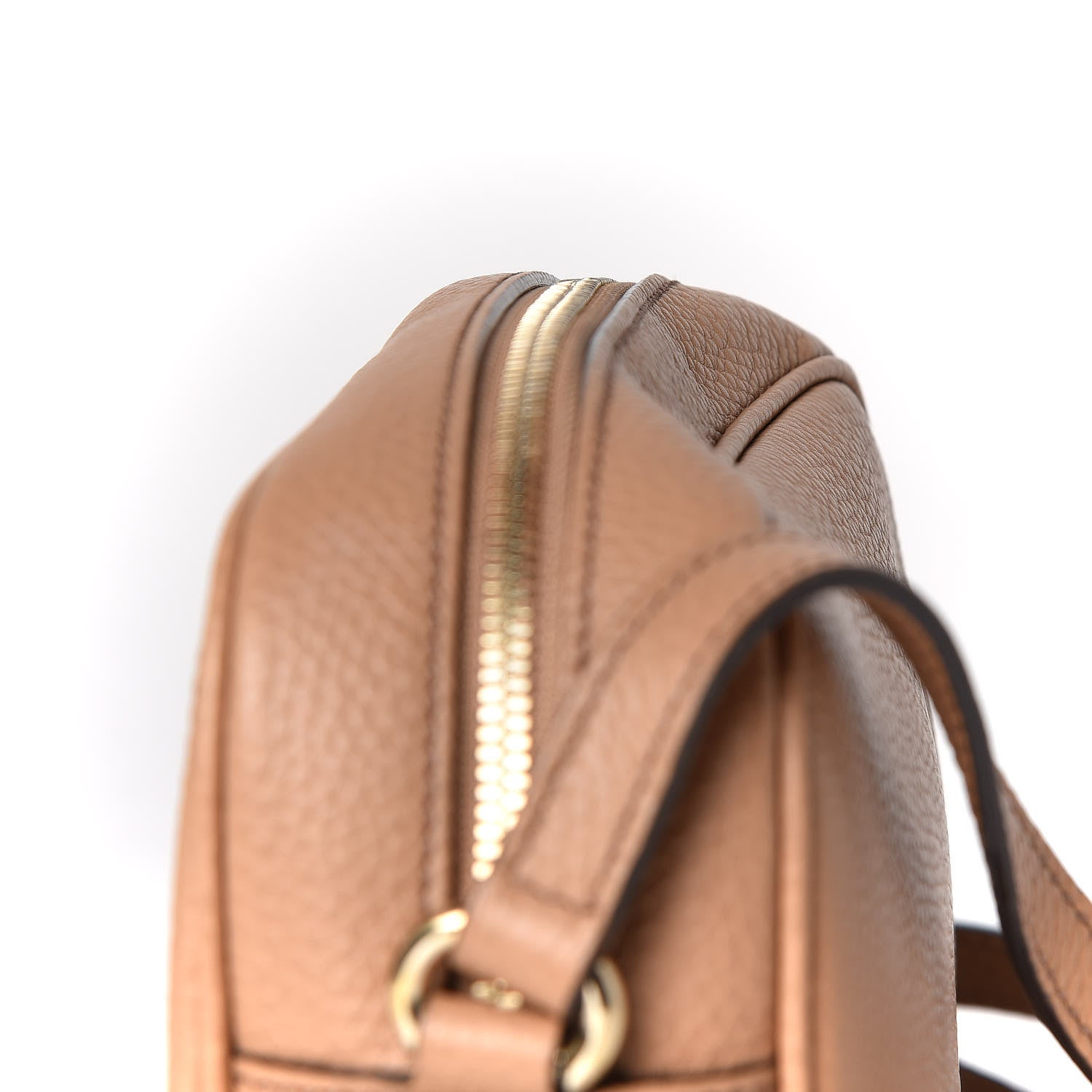 Gucci Pebbled Calfskin Small Soho Disco Bag Camelia 11 of 12