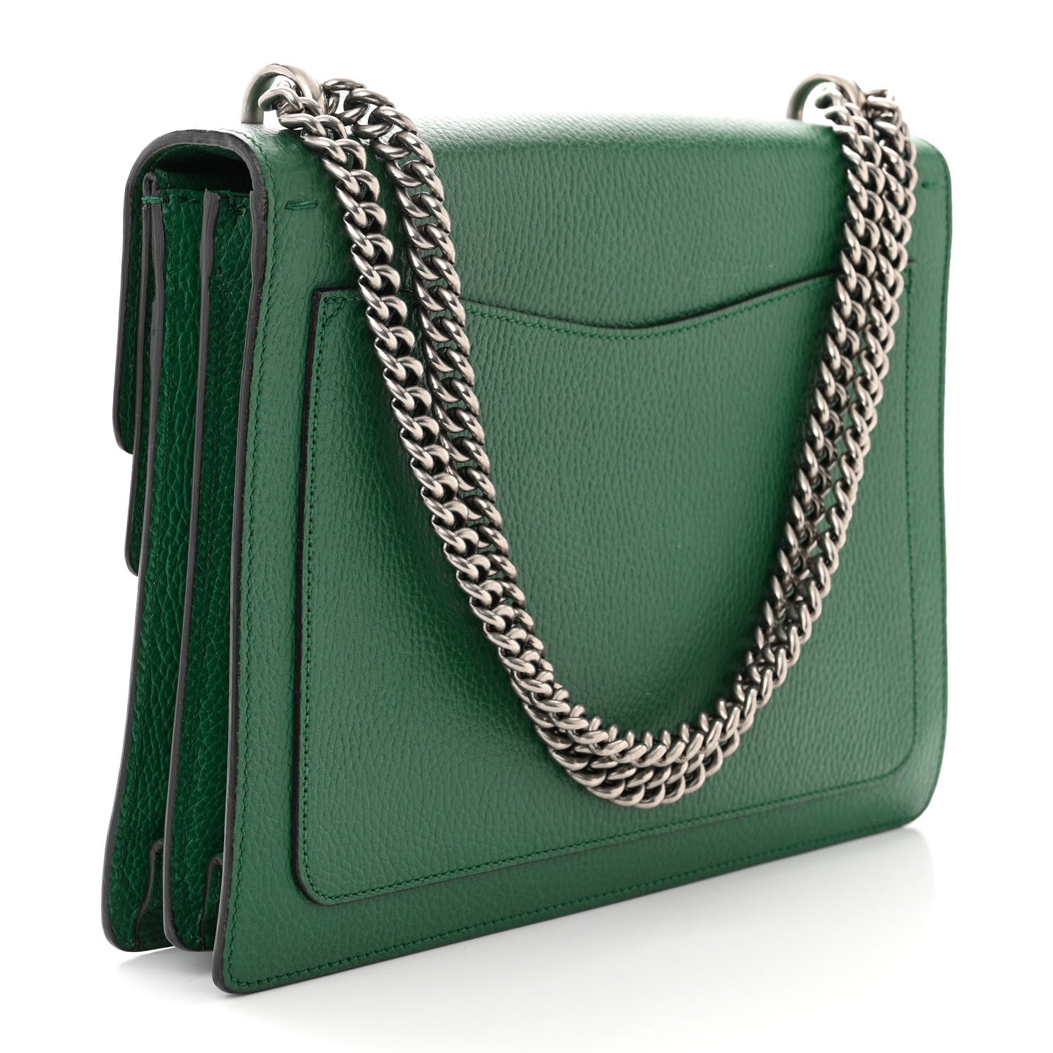 Gucci Dollar Calfskin Crystal Medium Dionysus Shoulder Bag Emerald 3 of 11
