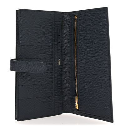 Hermes Epsom Bearn Gusset Wallet Deep Blue 5 of 8
