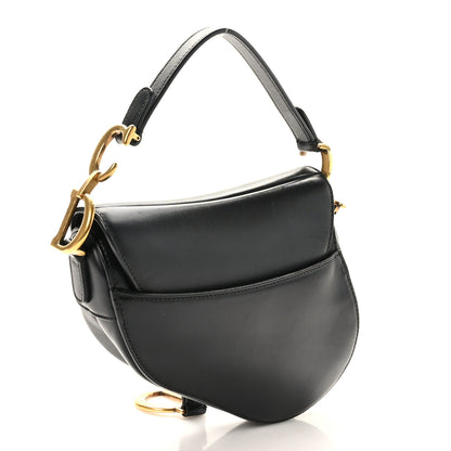 Christian Dior Calfskin Mini Saddle Bag Black 3 of 8