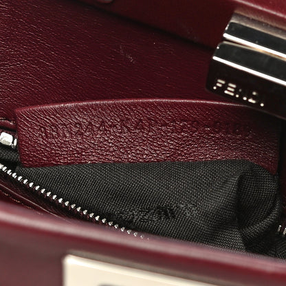Fendi Nappa Mini Peekaboo Iconic Satchel Bordeaux 6 of 13