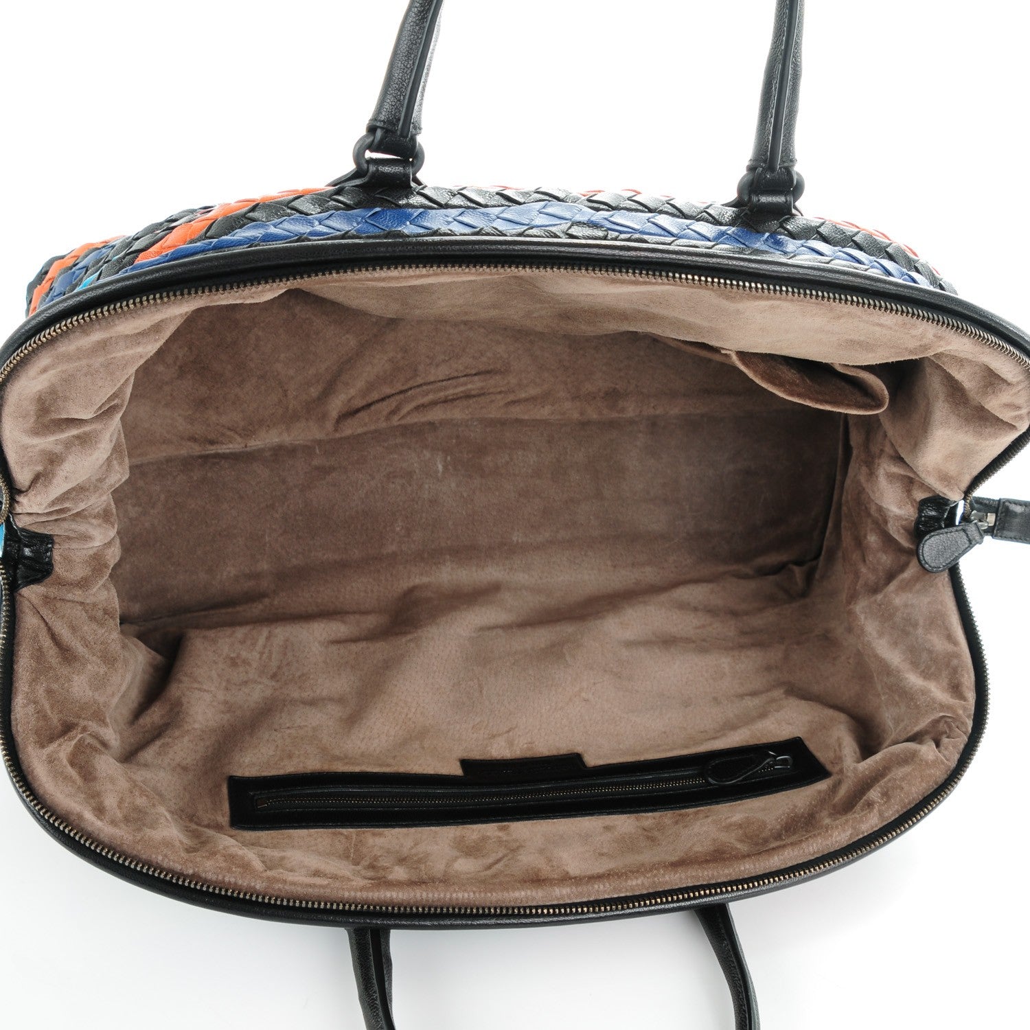 Bottega Veneta Shiny Goatskin Intrecciato Frame Bowling Bag Multicolor 5 of 8