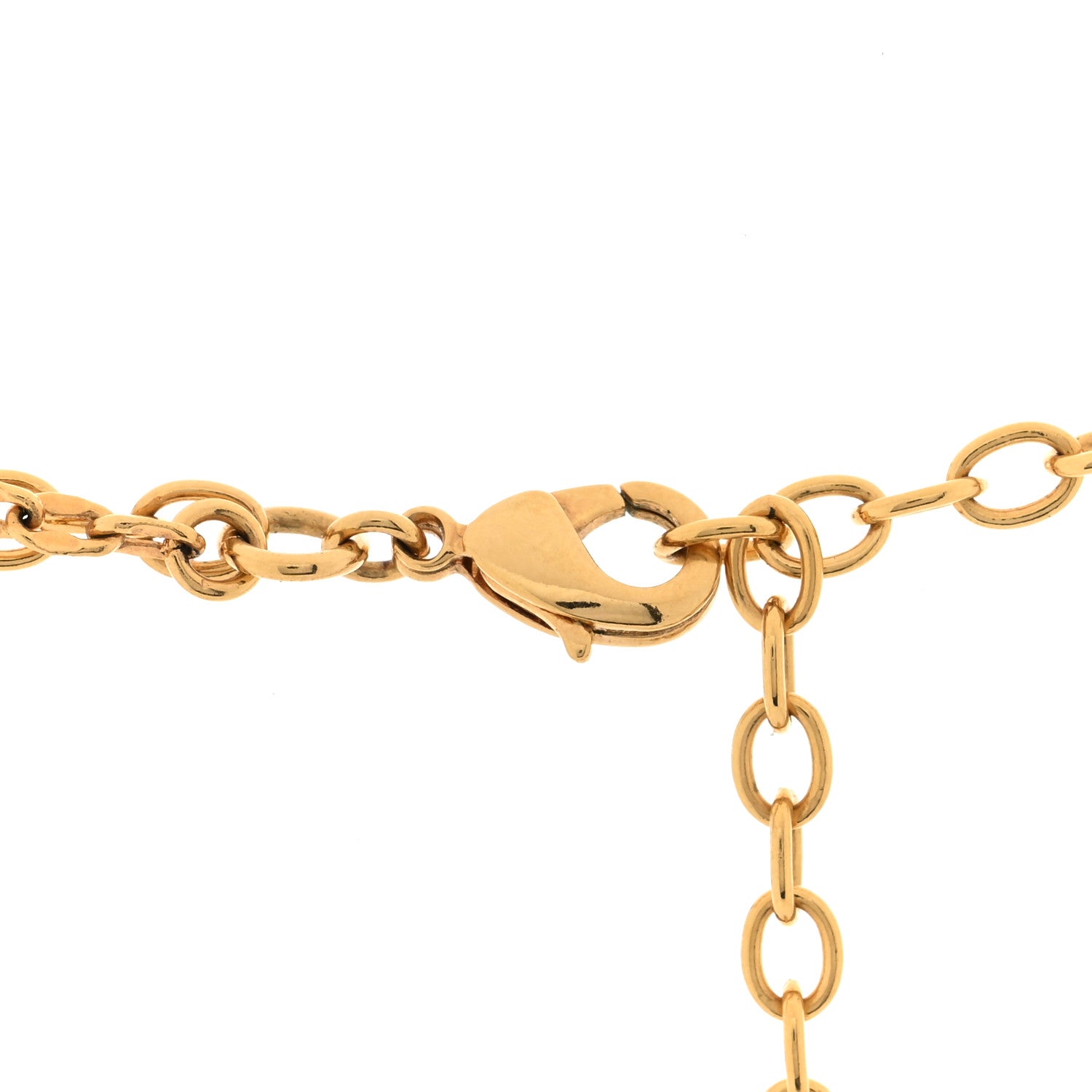 Louis Vuitton Metal Blooming Strass Necklace Gold 5 of 6