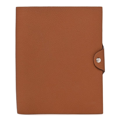 Hermes Togo Ulysse MM Notebook Cover Gold 1 of 13
