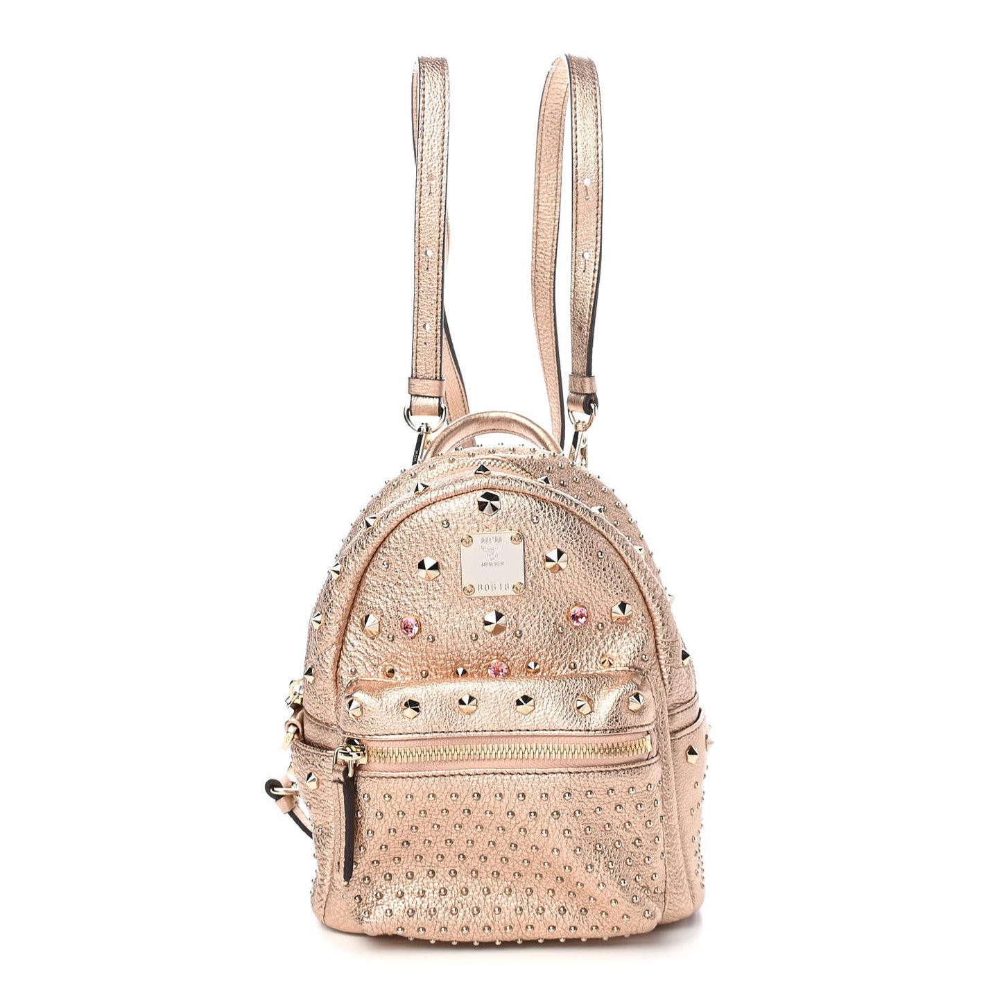 Metallic Calfskin Stud X-Mini Stark Bebe Boo Backpack