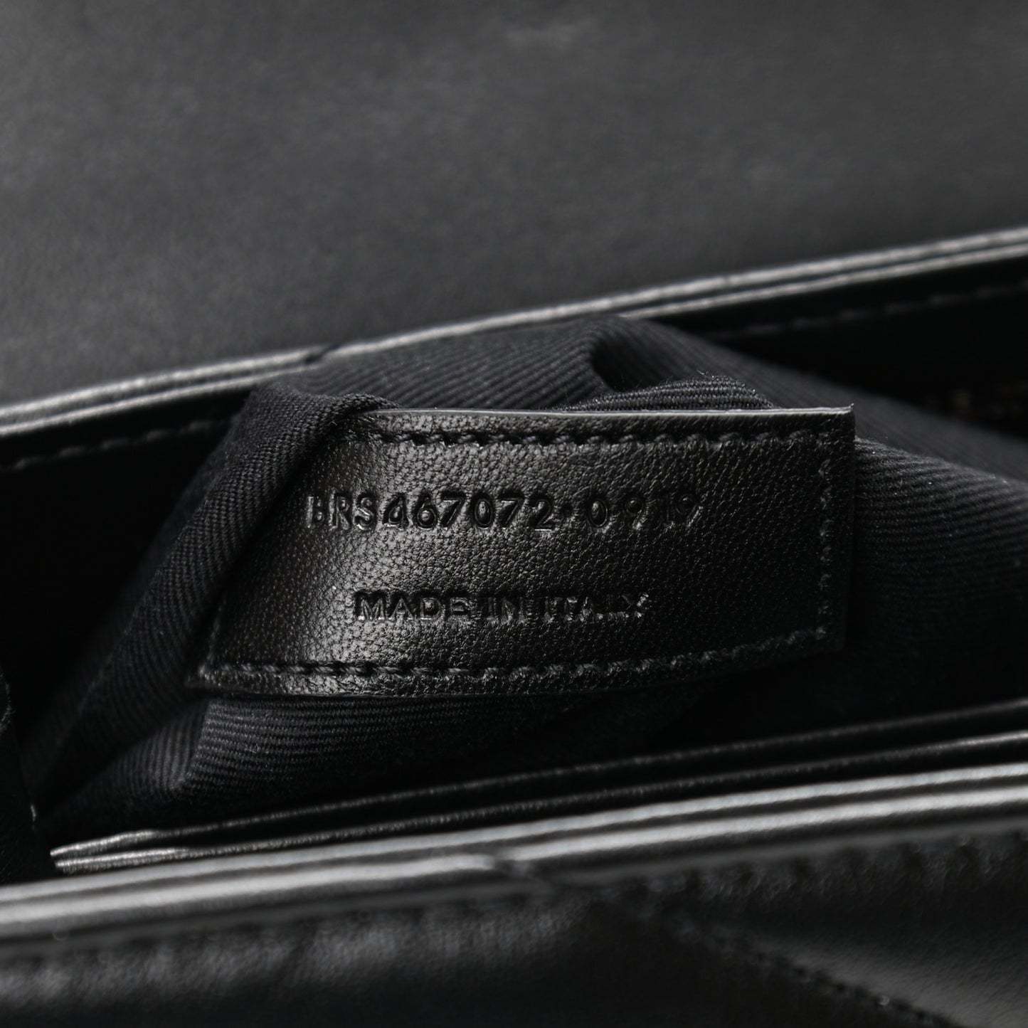 Calfskin Y Quilted Monogram Toy Loulou Crossbody Bag Black