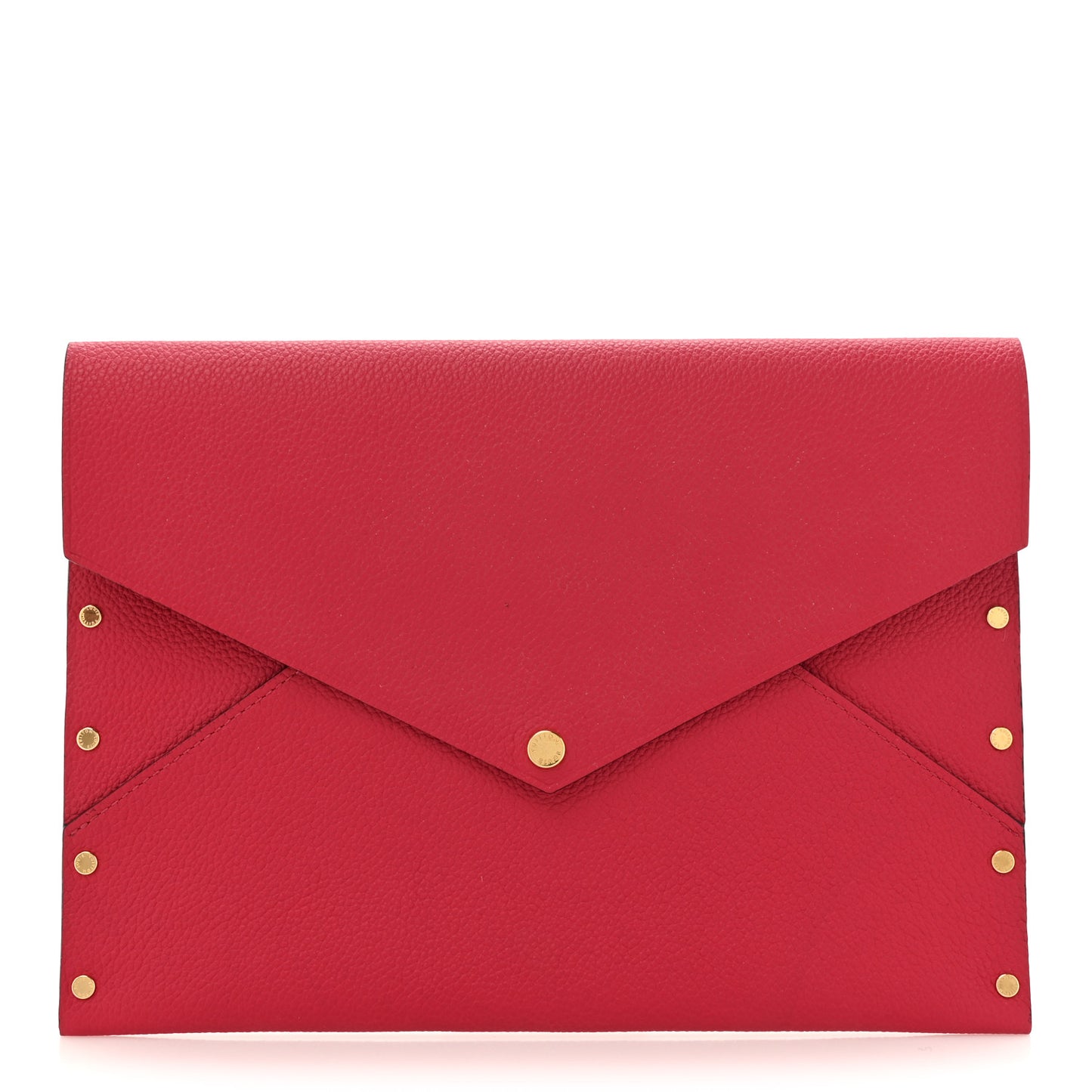 Cuir Rivets Enveloppe Fuchsia
