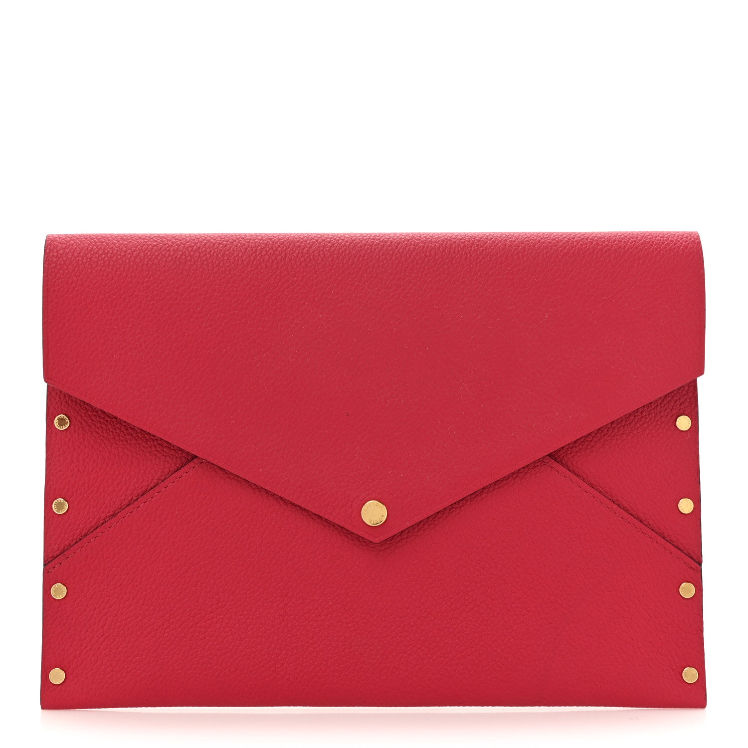 Louis Vuitton Cuir Rivets Enveloppe Fuchsia 1 of 7