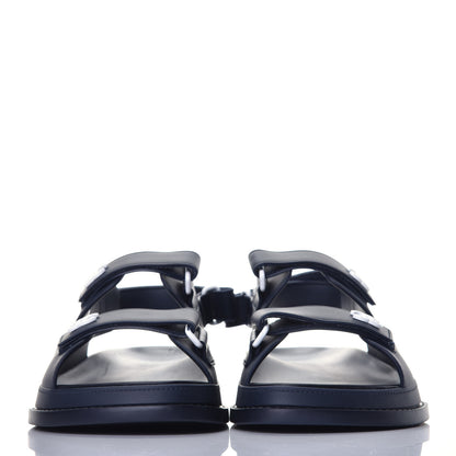 Chanel Rubber CC Dad Sandals 39 Navy 2 of 10