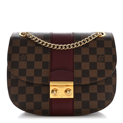 Louis Vuitton Damier Ebene Cuir Taurillon Wight Bordeaux 1 of 13