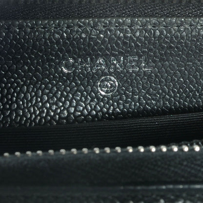 Chanel Caviar Zip CC Around Wallet Black 7 of 10