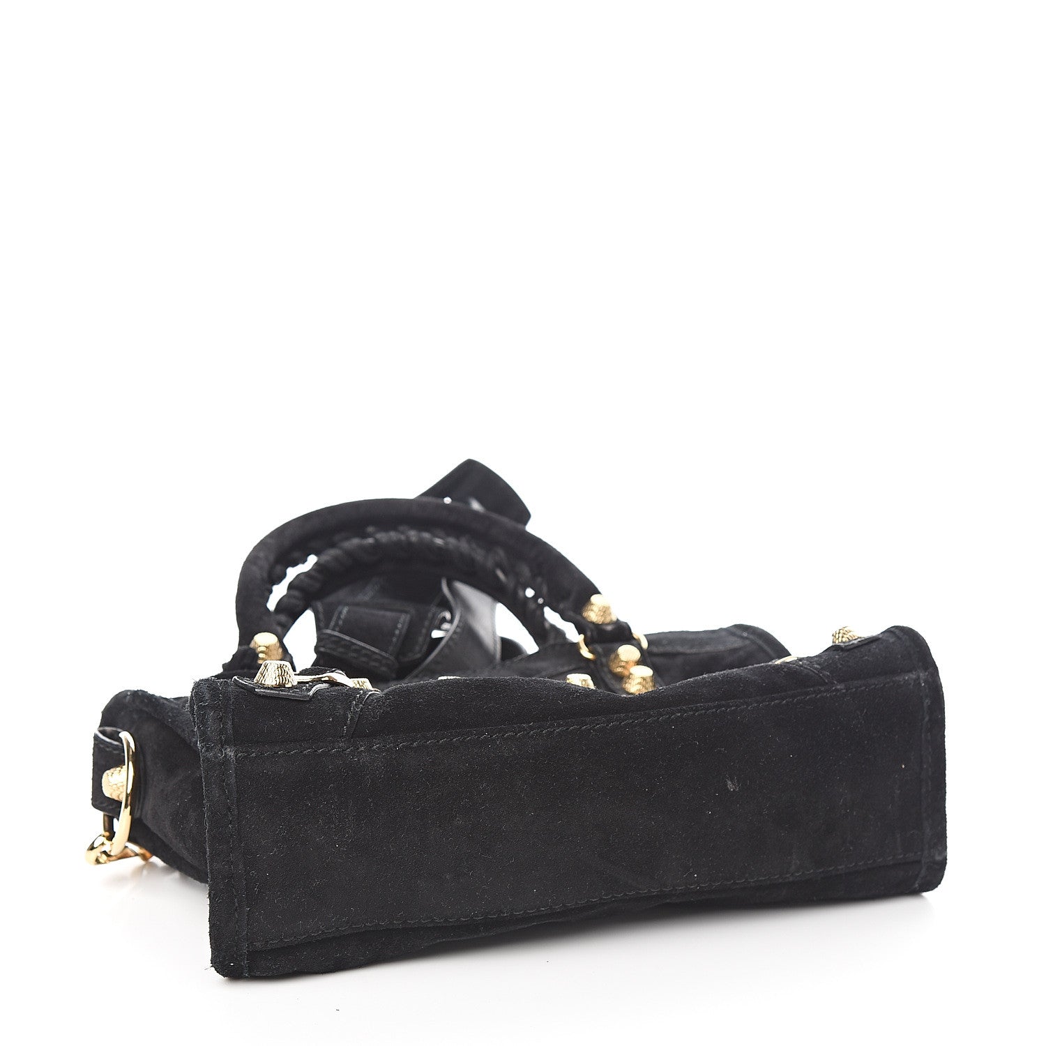 Balenciaga Baby Daim Suede Giant 12 Gold Hardware Mini City Black 3 of 9