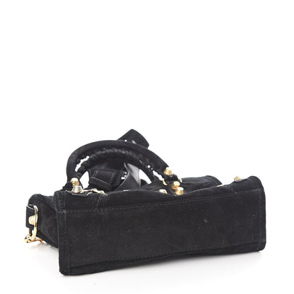 Balenciaga Baby Daim Suede Giant 12 Gold Hardware Mini City Black 3 of 9