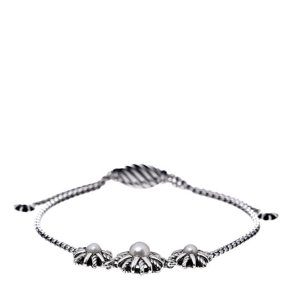 David Yurman Sterling Silver Pearl Starburst Bracelet 1 of 4