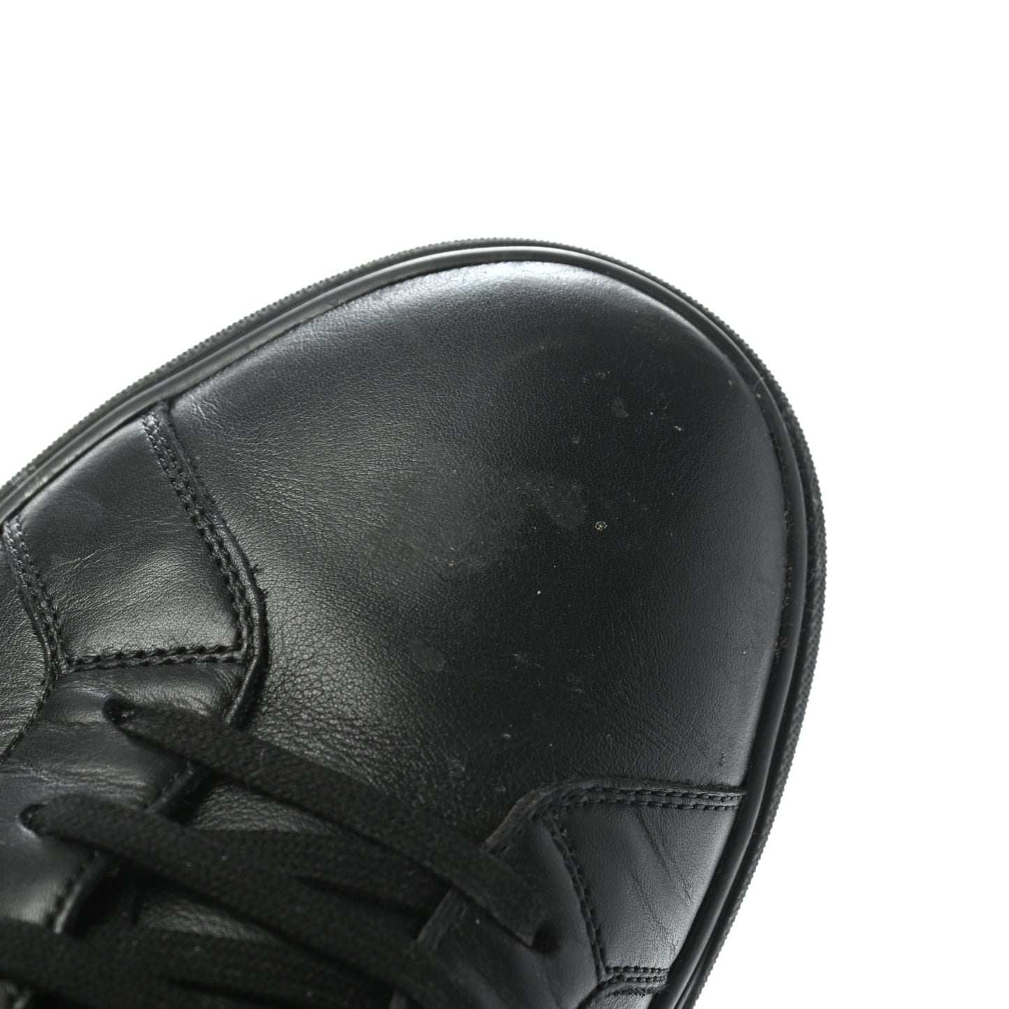 Calfskin Mens Andy Low Top Sneakers 47 Black
