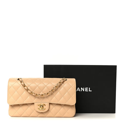 Chanel Caviar Quilted Medium Double Flap Beige 12 of 12
