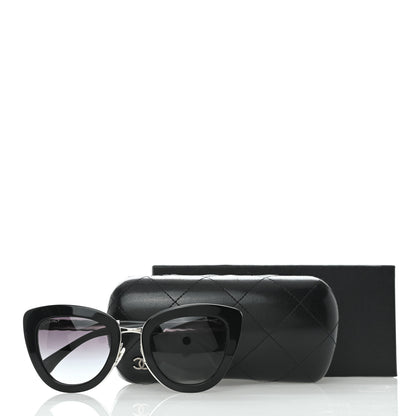 Chanel Cat Eye Quilted Sunglasses 5388 Black 9 of 9